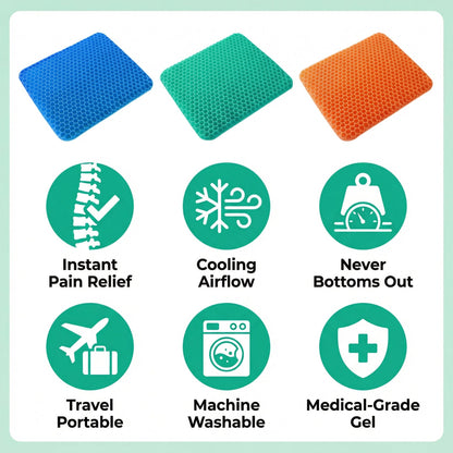 CoolPro - Ergonomic Cooling Gel Seat Cushion