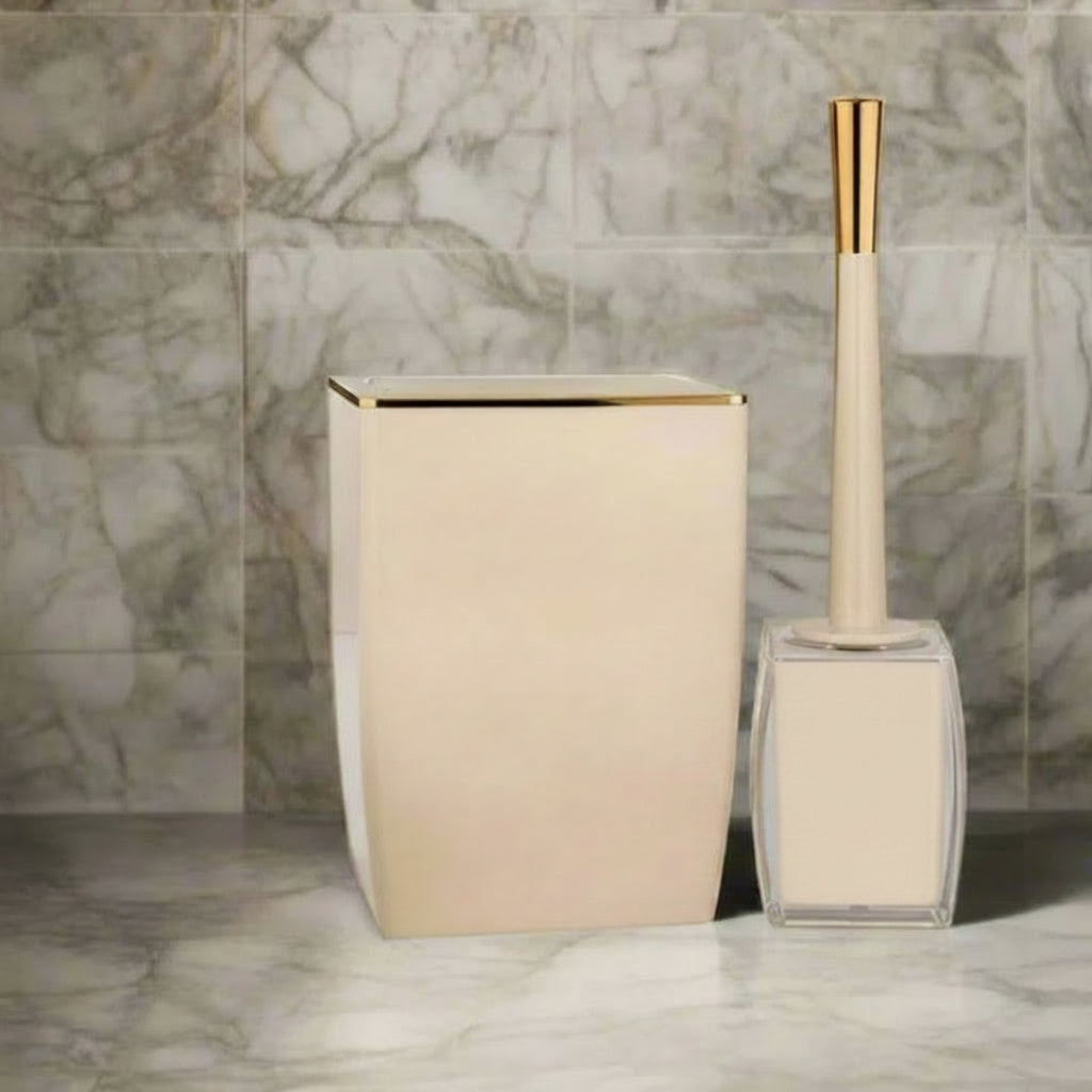 Luxe Swing 6.5Liters Dustbin & Brush Set
