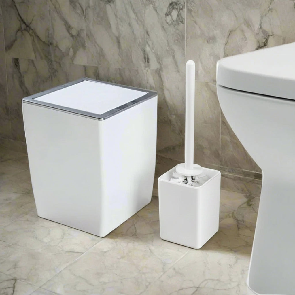 Luxe Swing 6.5Liters Dustbin & Brush Set