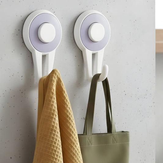 2 Pcs Suction Hooks Self Adhesive Heavy Duty Wall Hooks