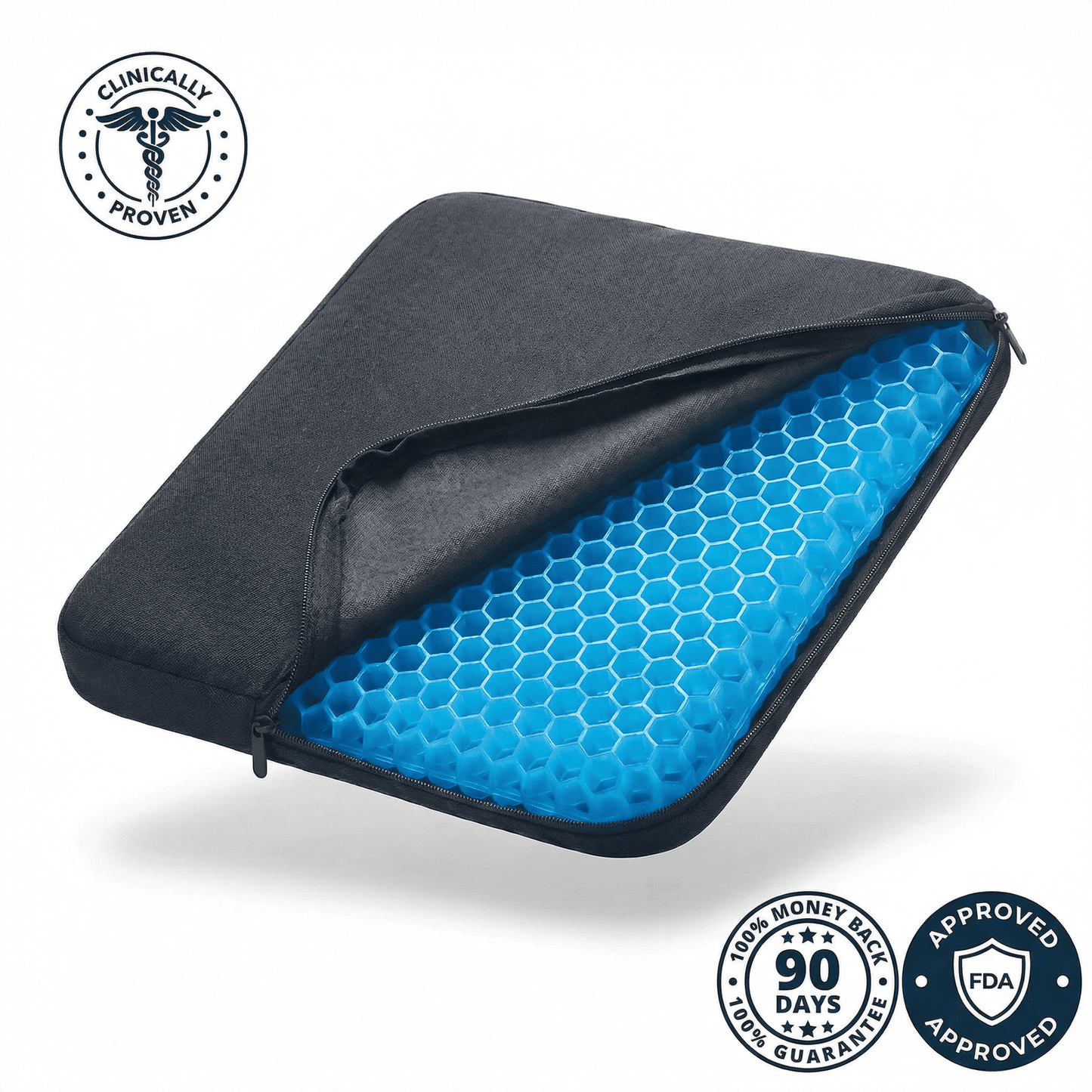 CoolPro - Ergonomic Cooling Gel Seat Cushion