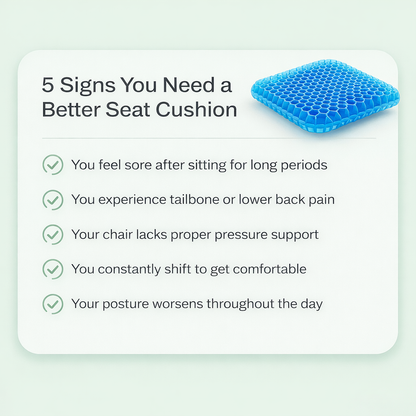 CoolPro - Ergonomic Cooling Gel Seat Cushion