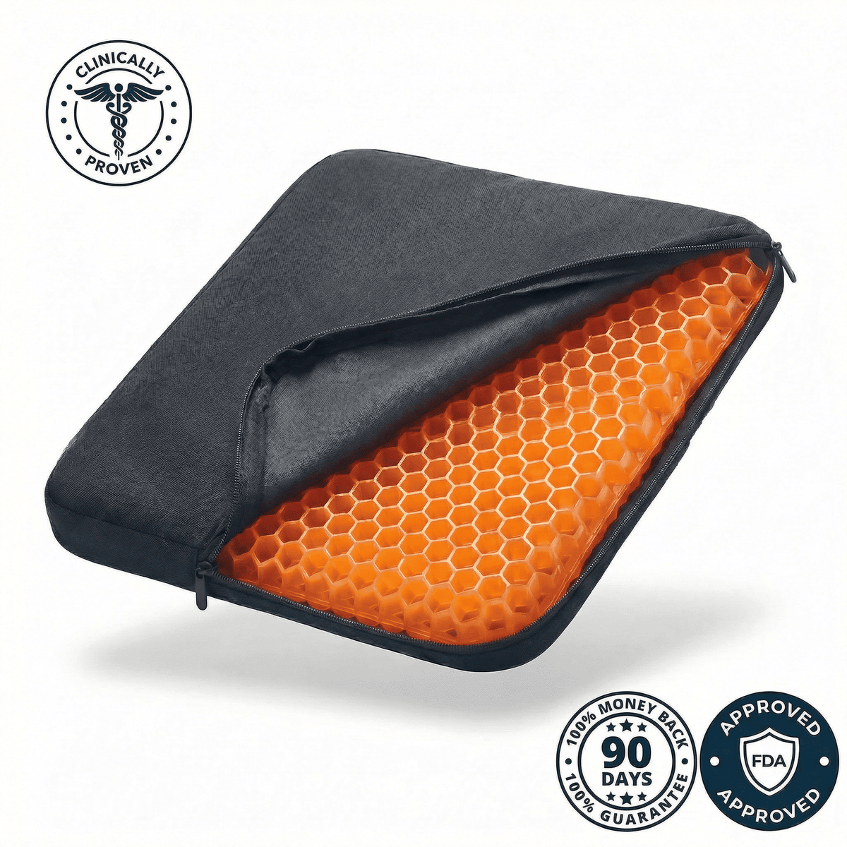 CoolPro - Ergonomic Cooling Gel Seat Cushion