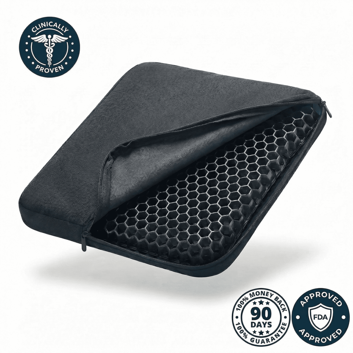 CoolPro - Ergonomic Cooling Gel Seat Cushion