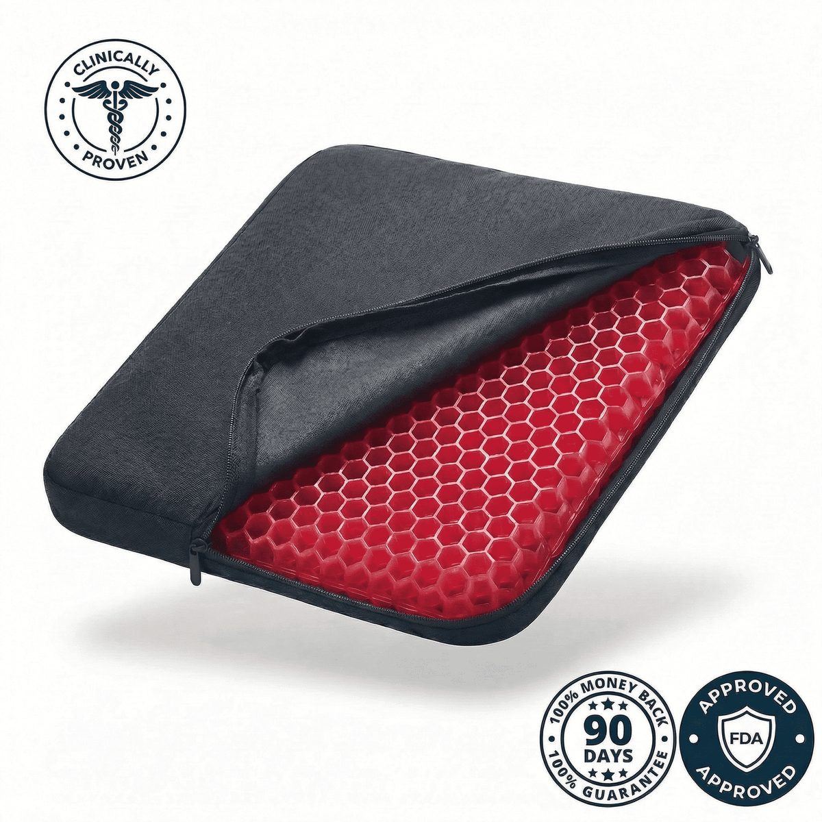 CoolPro - Ergonomic Cooling Gel Seat Cushion