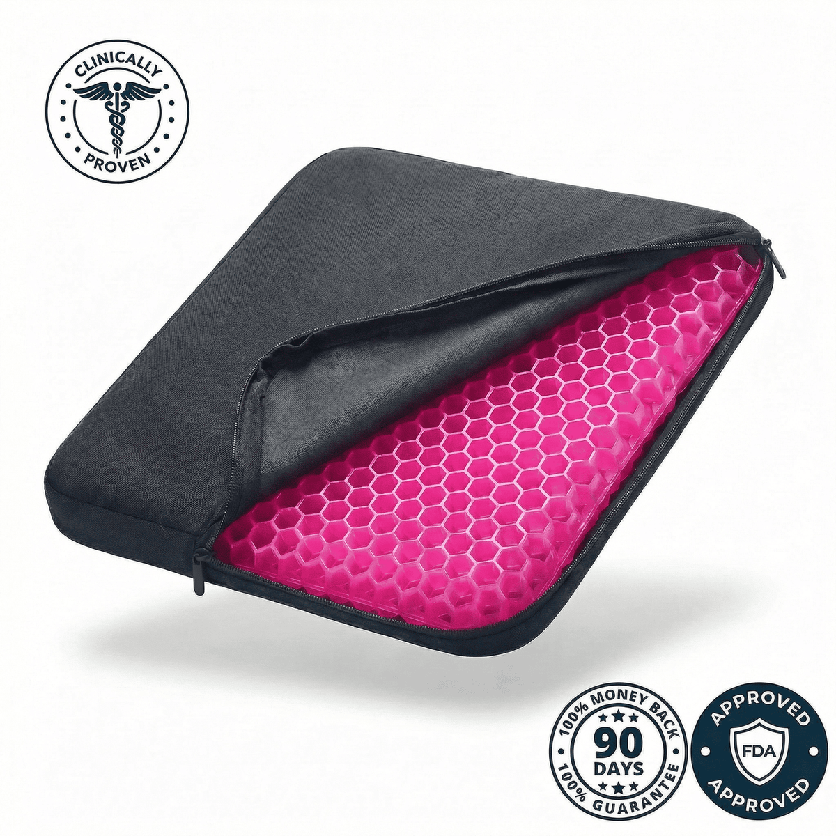 CoolPro - Ergonomic Cooling Gel Seat Cushion