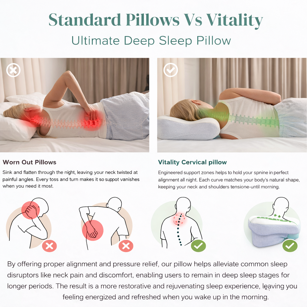 SleepPro - Ergonomic Cervical, Migraine & Sleep Apnea Pillow